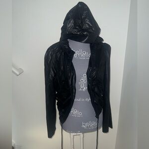 Black Hooded Women's Jacket